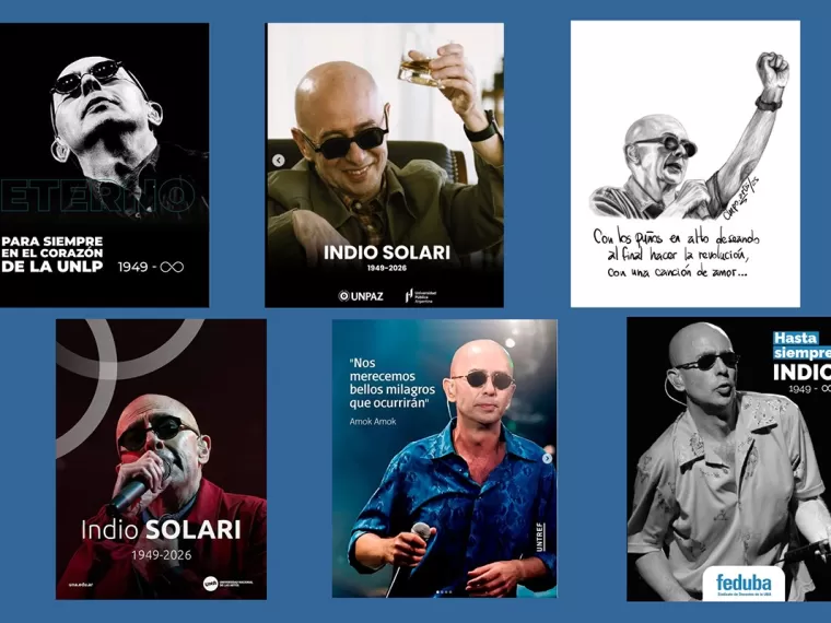 El ámbito educativo despide al Indio Solari en sus páginas y redes sociales