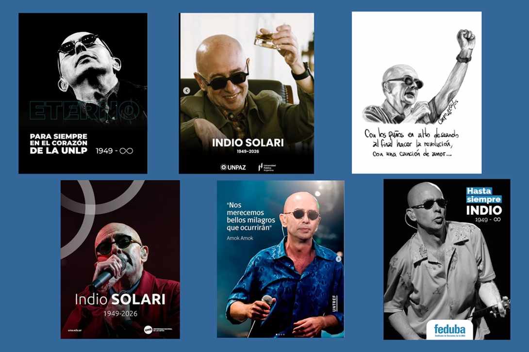 El ámbito educativo despidió al Indio Solari en sus páginas y redes sociales