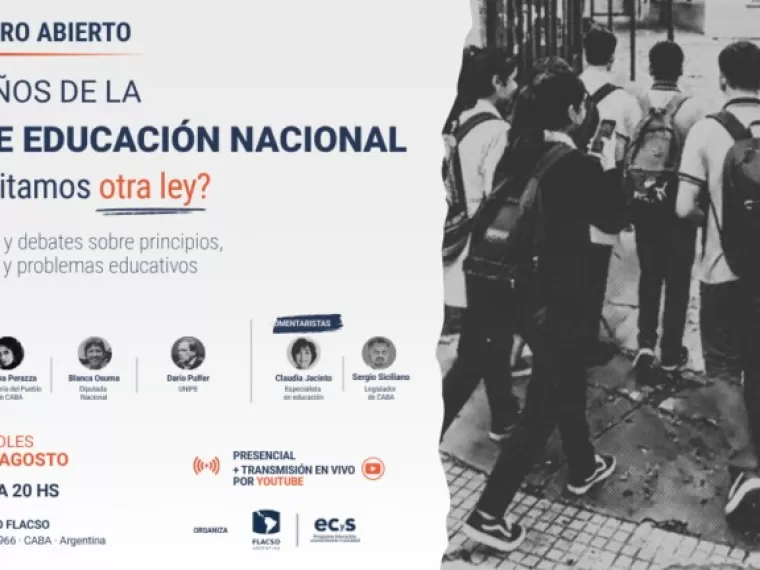 Debatirán sobre si es necesaria una nueva Ley de Educación Nacional