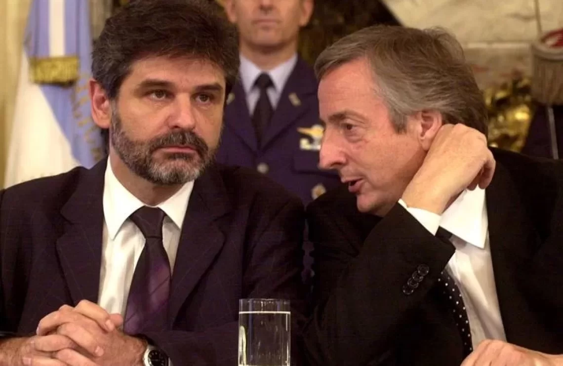 Daniel Filmus y Néstor Kirchner en 2006.